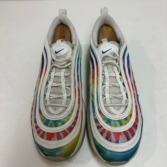 VERY GOOD Nike Air Max 97 Golf NRG ‘Tie-Dye’ Rainbow Cleats Spikes Sneakers 11 - Picture 3 of 10
